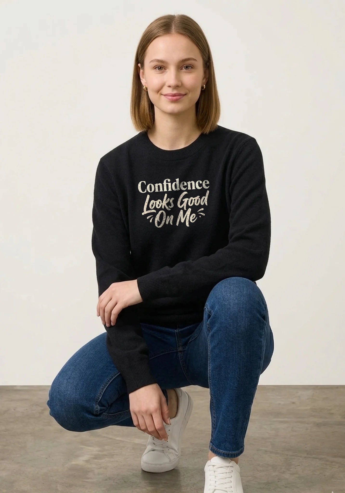 Crew neck sweatshirt