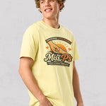Unisex organic ribbed neck t-shirt