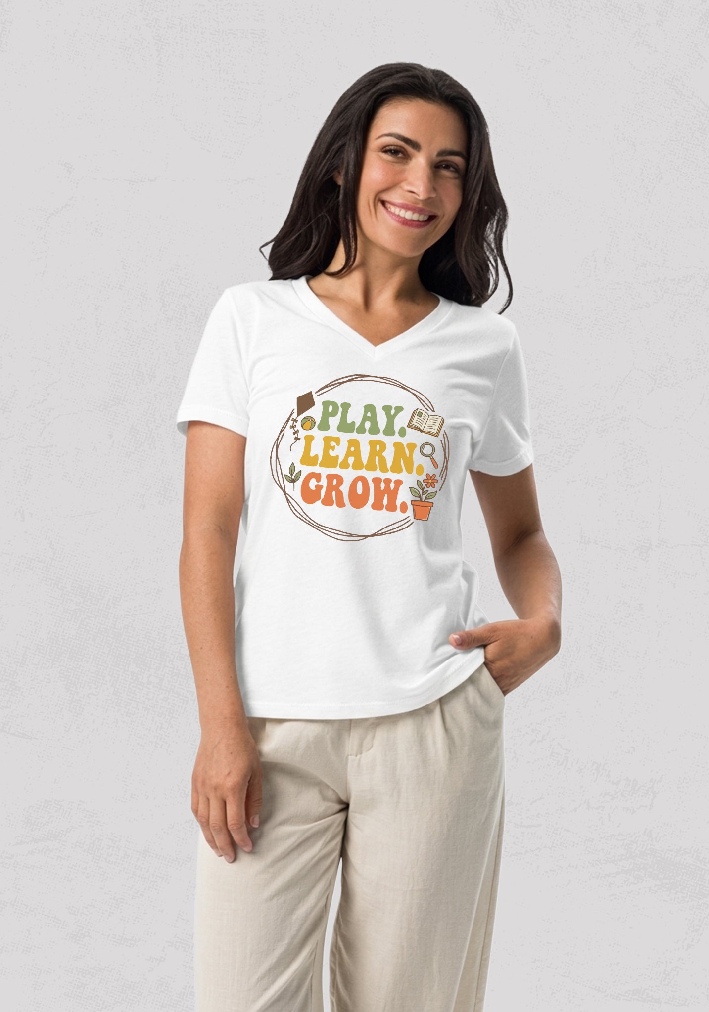Women’s relaxed v-neck t-shirt